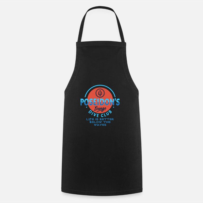 Poseidon - Tablier de cuisine - noir