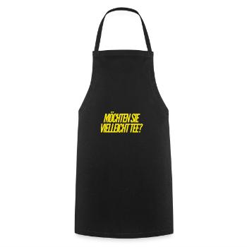 Bock auf Tee? - Kochschürze - Schwarz - Vorne - AI Model Male 185 dark (185cm)