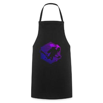 Diver Free Dive Scuba Diving Men - Cooking Apron - black - Front - AI Model Male 185 dark (185cm)