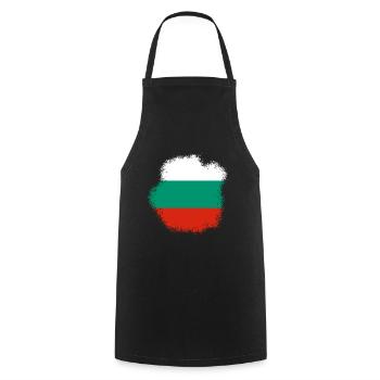 Bulgarien Flagge Bulgarische Fahne Goldstrand - Kochschürze - Schwarz - Vorne - AI Model Male 185 dark (185cm)