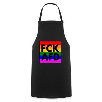 Fck afd - Tablier de cuisine - noir - Devant - AI Model Male 185 dark (185cm)