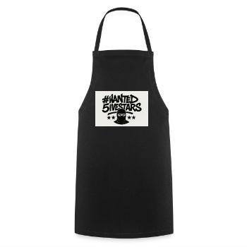 #Wanted5ivestars - Cooking Apron - black - Front - AI Model Male 185 dark (185cm)
