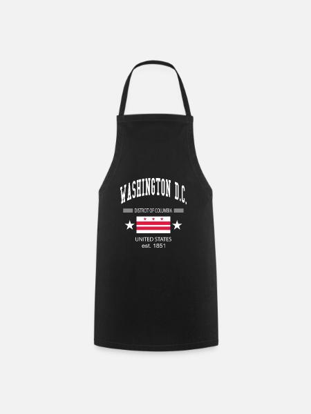 Washington D.C. - Tablier de cuisine - noir