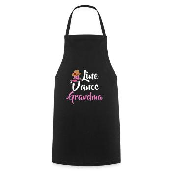Line Dance Grandma Line Dancing Oma Country Musik - Kochschürze - Schwarz - Vorne - AI Model Male 185 dark (185cm)