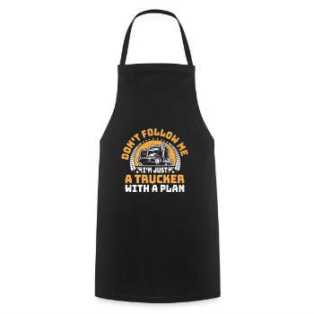 Trucker Fahren Papa Trucker Vater LKW-Fahrer - Kochschürze - Schwarz - Vorne - AI Model Male 185 dark (185cm)