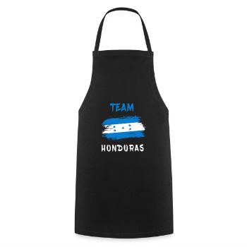Honduras team flag design - Cooking Apron - black - Front - AI Model Male 185 dark (185cm)