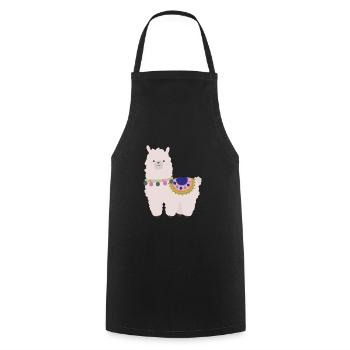 lama - Cooking Apron - black - Front - AI Model Male 185 dark (185cm)