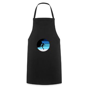 Climbing, gift - Cooking Apron - black - Front - AI Model Male 185 dark (185cm)