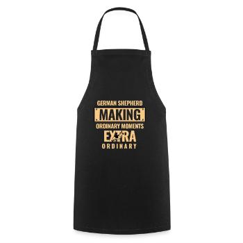 German Shepherds Making Ordinary Moments Extra Ord - Cooking Apron - black - Front - AI Model Male 185 dark (185cm)