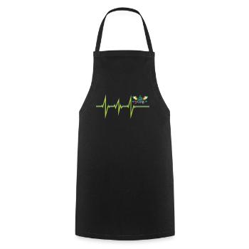 Gardener Accessories Garden Motif - Cooking Apron - black - Front - AI Model Male 185 dark (185cm)