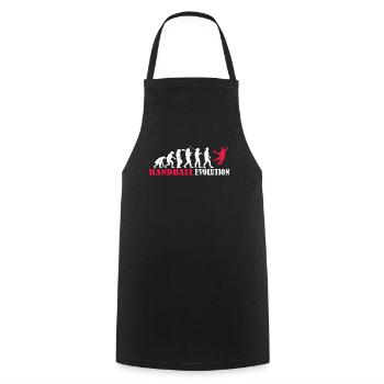 Accessoires de handball motif handball - Tablier de cuisine - noir - Devant - AI Model Male 185 dark (185cm)