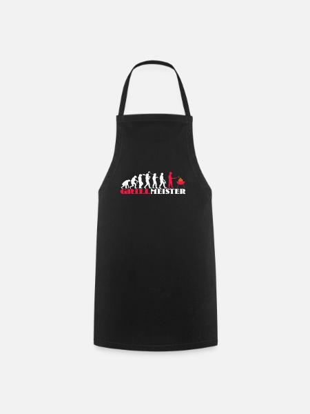 Grillen und Camper Geschenkidee - Kochschürze - Schwarz