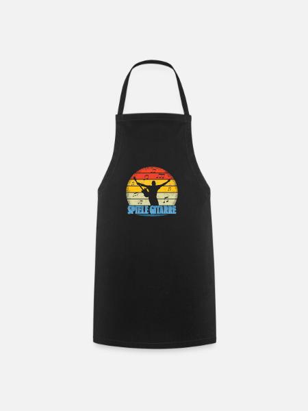 Idée cadeau pour guitaristes - Tablier de cuisine - noir