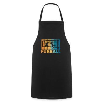 Fußballzubehör Geschenkidee Fußballfan - Kochschürze - Schwarz - Vorne - AI Model Male 185 dark (185cm)