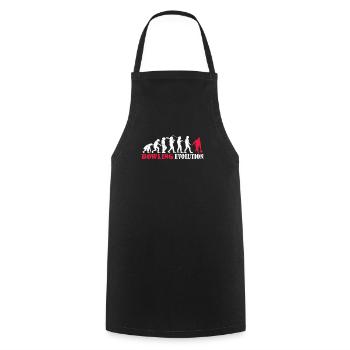Accessoires de bowling avec motif bowling - Tablier de cuisine - noir - Devant - AI Model Male 185 dark (185cm)