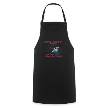 Fitnesszubehör für Sportler - Kochschürze - Schwarz - Vorne - AI Model Male 185 dark (185cm)