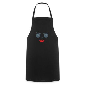 Fitness accessories for athletes - Cooking Apron - black - Front - AI Model Male 185 dark (185cm)