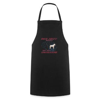 Hundezubehör Pudel Hundebesitzer - Kochschürze - Schwarz - Vorne - AI Model Male 185 dark (185cm)