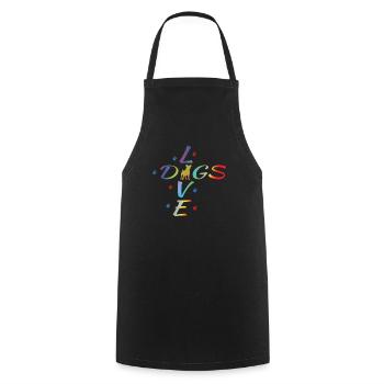 Accessoires pour chiens Terrier Propriétaires de chiens - Tablier de cuisine - noir - Devant - AI Model Male 185 dark (185cm)