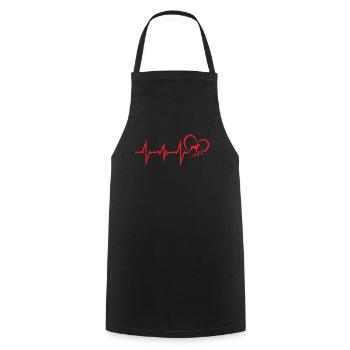 Dogs German Wirehaired Dog Owners - Cooking Apron - black - Front - AI Model Male 185 dark (185cm)