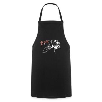 Dogs German Wirehaired Dog Owners - Cooking Apron - black - Front - AI Model Male 185 dark (185cm)
