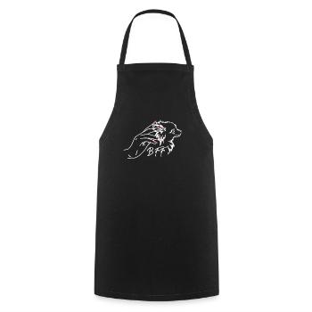 Chien Chihuahua Propriétaire de chien Gechenkidee - Tablier de cuisine - noir - Devant - AI Model Male 185 dark (185cm)