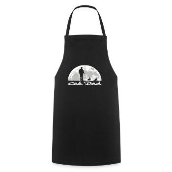 Amoureux des chats, cadeau accessoire chat - Tablier de cuisine - noir - Devant - AI Model Male 185 dark (185cm)