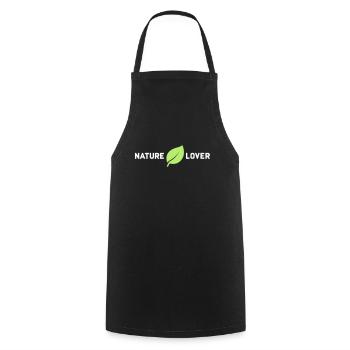 Nature Lover | Forest forest bathing nature love of nature - Cooking Apron - black - Front - AI Model Male 185 dark (185cm)
