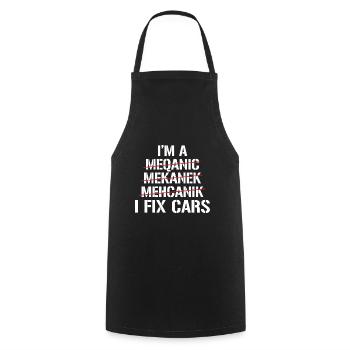 If I Said I'll Fix It I Will No Need To Remind Me - Cooking Apron - black - Front - AI Model Male 185 dark (185cm)