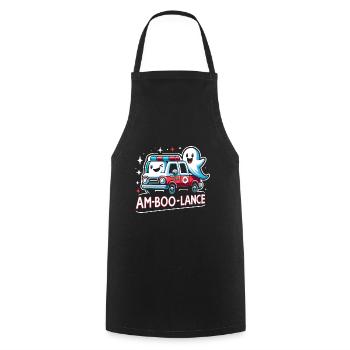Am-Boo-Lance Ambulancier ambulancier ambulanciers ambulanciers EMS Hallo - Tablier de cuisine - noir - Devant - AI Model Male 185 dark (185cm)