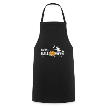 Halloween - Cooking Apron - black - Front - AI Model Male 185 dark (185cm)