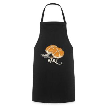 Wake And Bake Baking Lover - Cooking Apron - black - Front - AI Model Male 185 dark (185cm)
