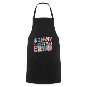 Christmas Xmas Saying In My Christmas Era - Cooking Apron - black - Front - AI Model Male 185 dark (185cm)