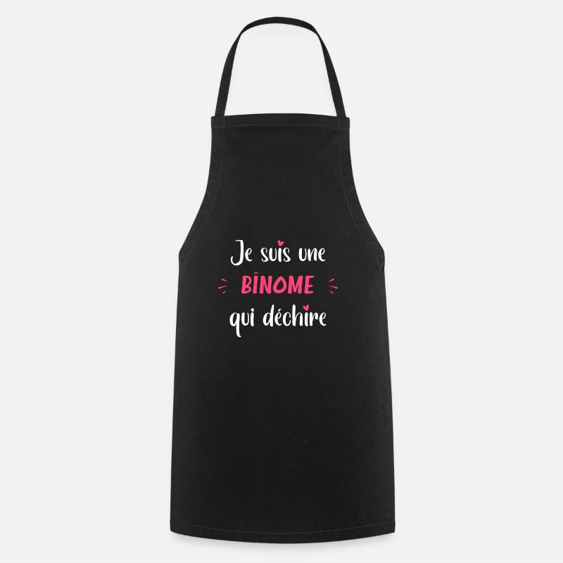 Je suis une binome qui déchire - Tablier de cuisine - noir