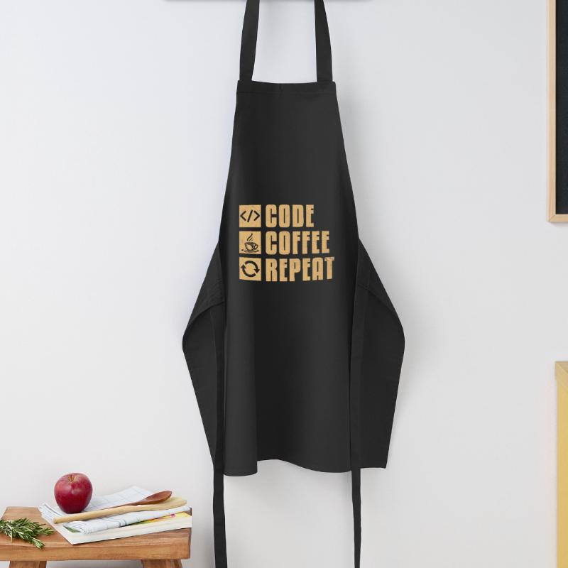 Café Codage Programmeur Codeur Développeur Nerd Coff Tablier de cuisine