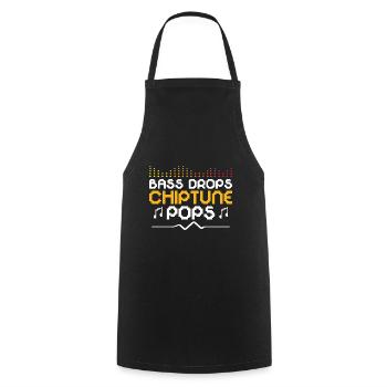 Chiptune Music Lover Groove to the Bleeps and Bloo - Cooking Apron - black - Front - AI Model Male 185 dark (185cm)