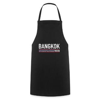 Bangkok - Cooking Apron - black - Front - AI Model Male 185 dark (185cm)