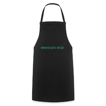 SHAMELESS GLUTEN FREE GREEN - Kochschürze - Schwarz - Vorne - AI Model Male 185 dark (185cm)