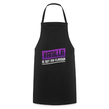 Vanilla Is Not My Flavour BDSM Adult Bedroom Kinky - Kochschürze - Schwarz - Vorne - AI Model Male 185 dark (185cm)
