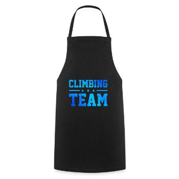 Climbing Team Climbing Bouldering Rock Climber Mou - Kochschürze - Schwarz - Vorne - AI Model Male 185 dark (185cm)