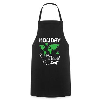 Holiday Go Travel - Kochschürze - Schwarz - Vorne - AI Model Male 185 dark (185cm)