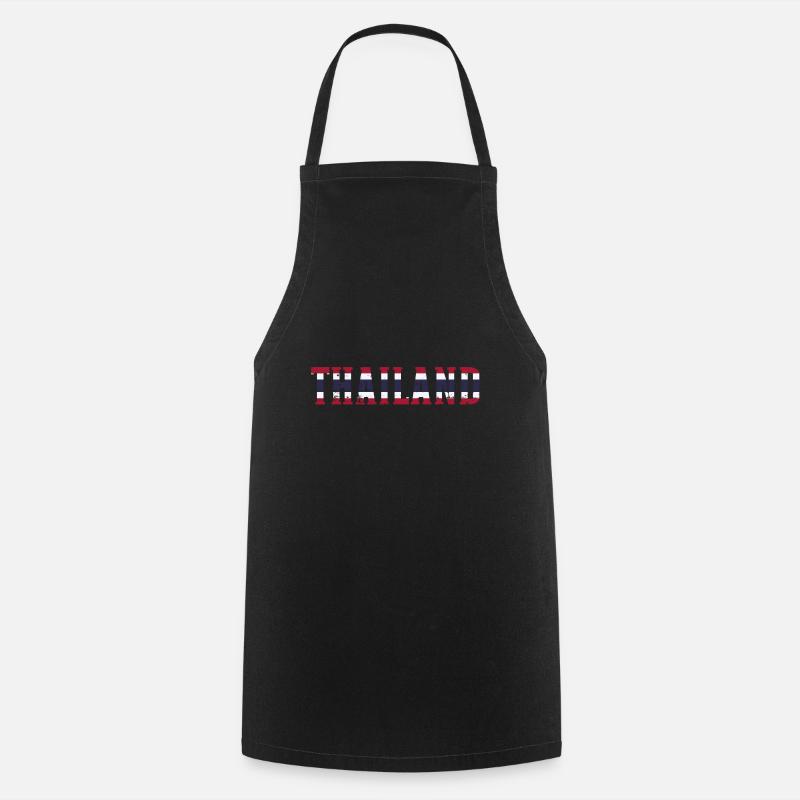 La Thaïlande - Tablier de cuisine - noir