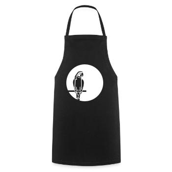 parrot - Cooking Apron - black - Front - AI Model Male 185 dark (185cm)