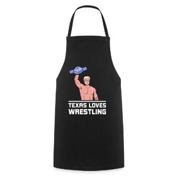 Texas wrestling design for proud Texas fans - Cooking Apron - black - Front - AI Model Male 185 dark (185cm)