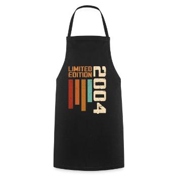 Vintage 2004 Birthday Gift 2004 Retro 2004 - Cooking Apron - black - Front - AI Model Male 185 dark (185cm)