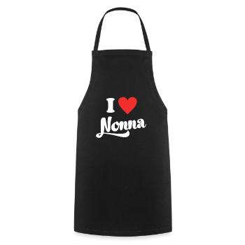 Ich liebe meine Oma Italienisch Italien Nonna - Kochschürze - Schwarz - Vorne - AI Model Male 185 dark (185cm)