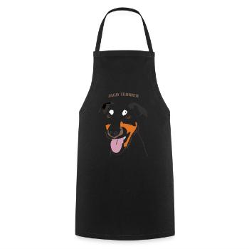 OBV – Jagd terrier #3 - Tablier de cuisine - noir - Devant - AI Model Male 185 dark (185cm)