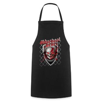 Outlaw Skull - Kochschürze - Schwarz - Vorne - AI Model Male 185 dark (185cm)