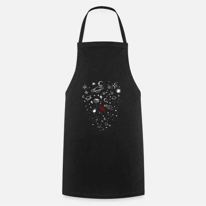 lance tesla dans le monde - Tablier de cuisine - noir