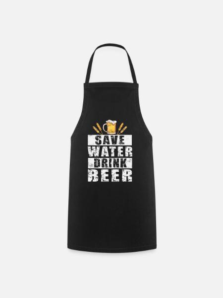 Bier - Kochschürze - Schwarz